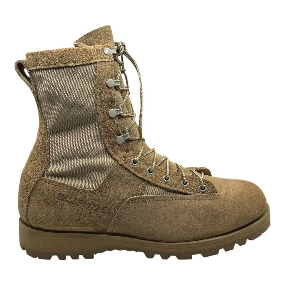 Belleville 790G Gore-Tex Military Combat Boots Tan Vibram Soles Sz 13.5 Mens USA